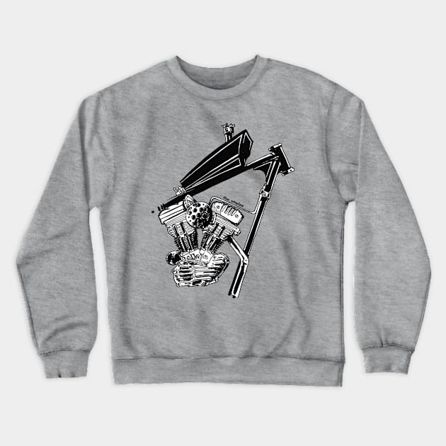 sporty chopper Crewneck Sweatshirt by the_vtwins